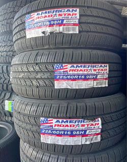 225/60R16 American Set Of 4 New Tires