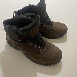 New Unisex Timberland Flume Mid Waterproof Hiking Boots Dark Brown Size 10 W Men 8