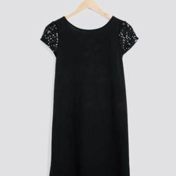 Marina Sequin Sleeve A-Line Dress