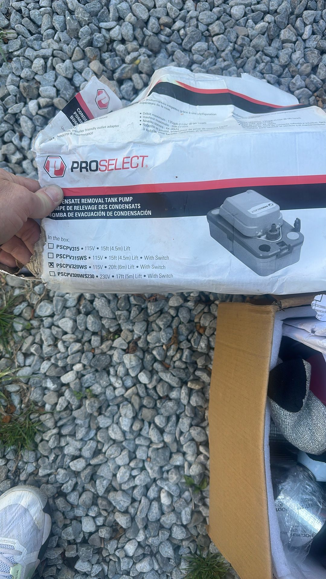 HVAC Condensate Pump With Switch