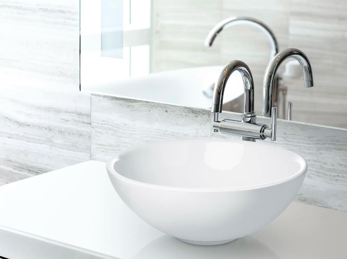 Brand new in box. 17” X 6”. With overflow. 3 for $100. Chrome Pop up and drain hose included) Beautiful Round Bathroom Porcelain Ceramic Vessel Sink