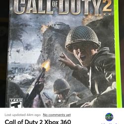 Call Of Duty 2 Xbox 360