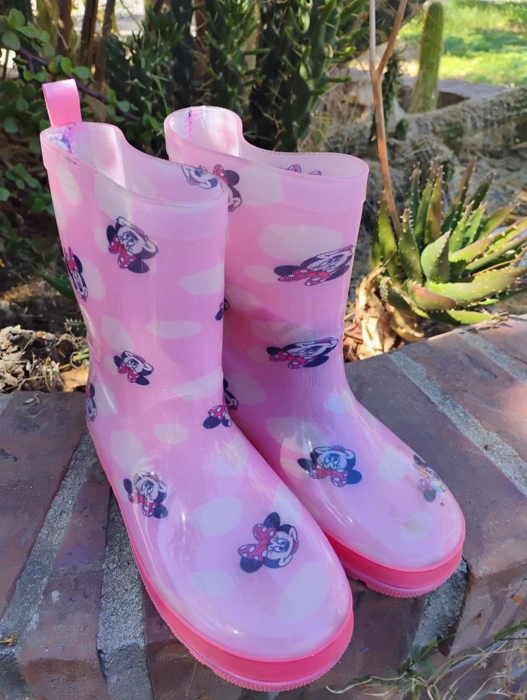 Minnie Rain Boots Sz 13/ 1