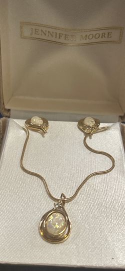Jennifer Moore Necklace And Ear Rings New