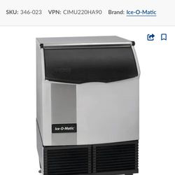 Ice-O-Matic ICEU220HA - 238 lbs Air Cooled Half Cube Ice Maker w/ 74 lbs Storage Bin