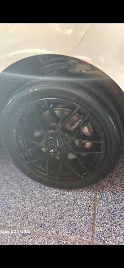 4 New Tires and Black Rims