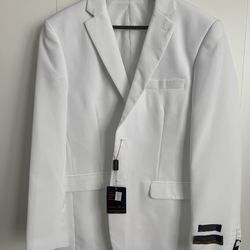 Umberto Bonelli White Dinner Jacket 38R Angelo New With Tags MSRP $299