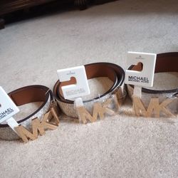 Michael Kors Belt Large Vanilla  Medium, Large, Xlarge Size Available 