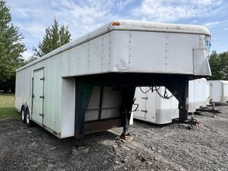 30’ Gooseneck Enclosed Trailer- 14K lb GVWR - Ramp Door
