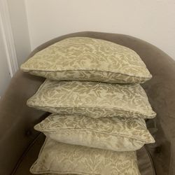 Pillows (4) 18” X 18” Each