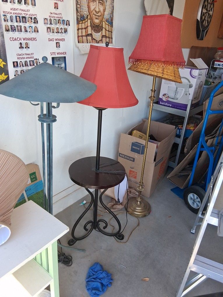 Three Floor Lamps