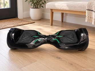 Black & Green Hoverboard – Battery & Charger Included
