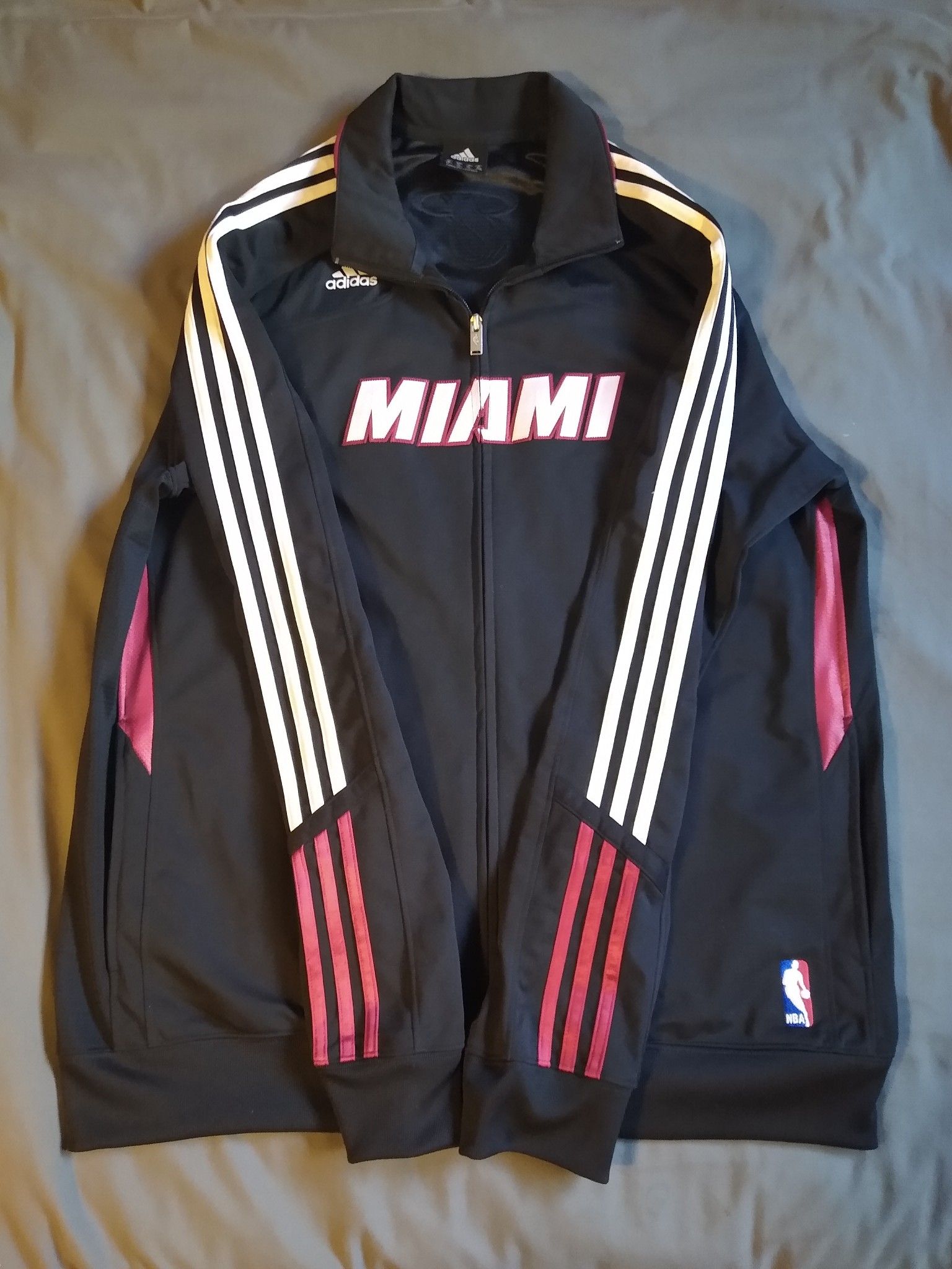XL Adidas Miami Heat Jacket