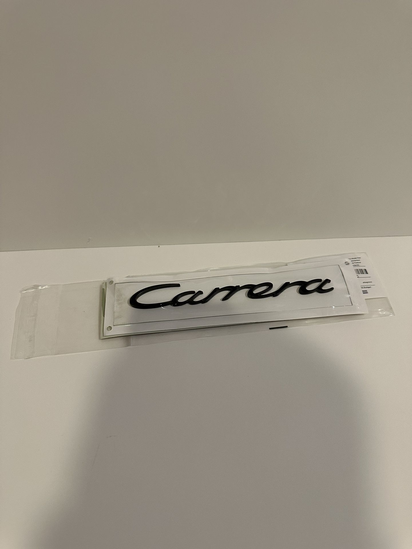 Genuine Porsche 911 964 "CARRERA" Emblem Insignia Logo Script Rally Black.