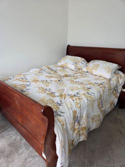 Queen Bed Frame With Mattress included for sale