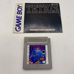Tetris (Nintendo Game Boy, 1989) Gameboy Cartridge With Manual