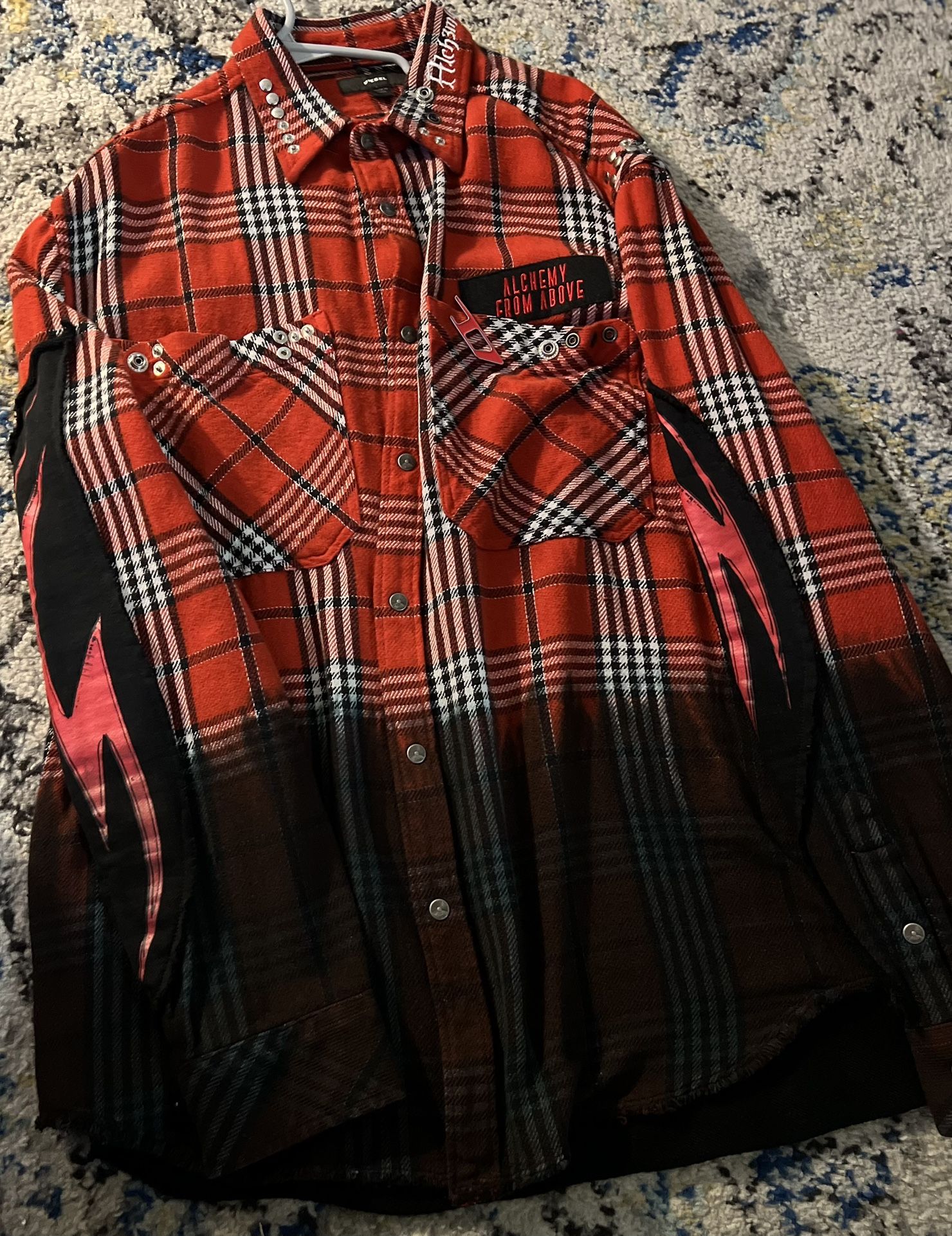 Used Diesel Plaid Shirt $30 Size L