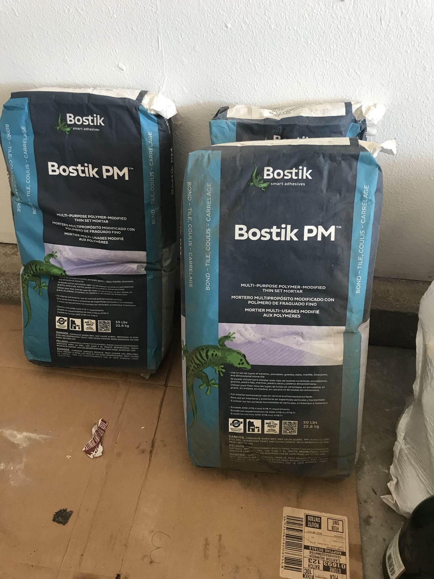 Bostik PM thin-set mortar