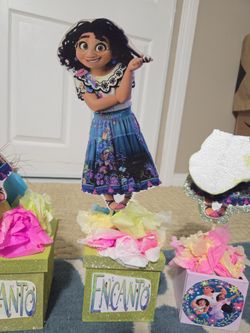 Encanto Centerpieces And Backdrop