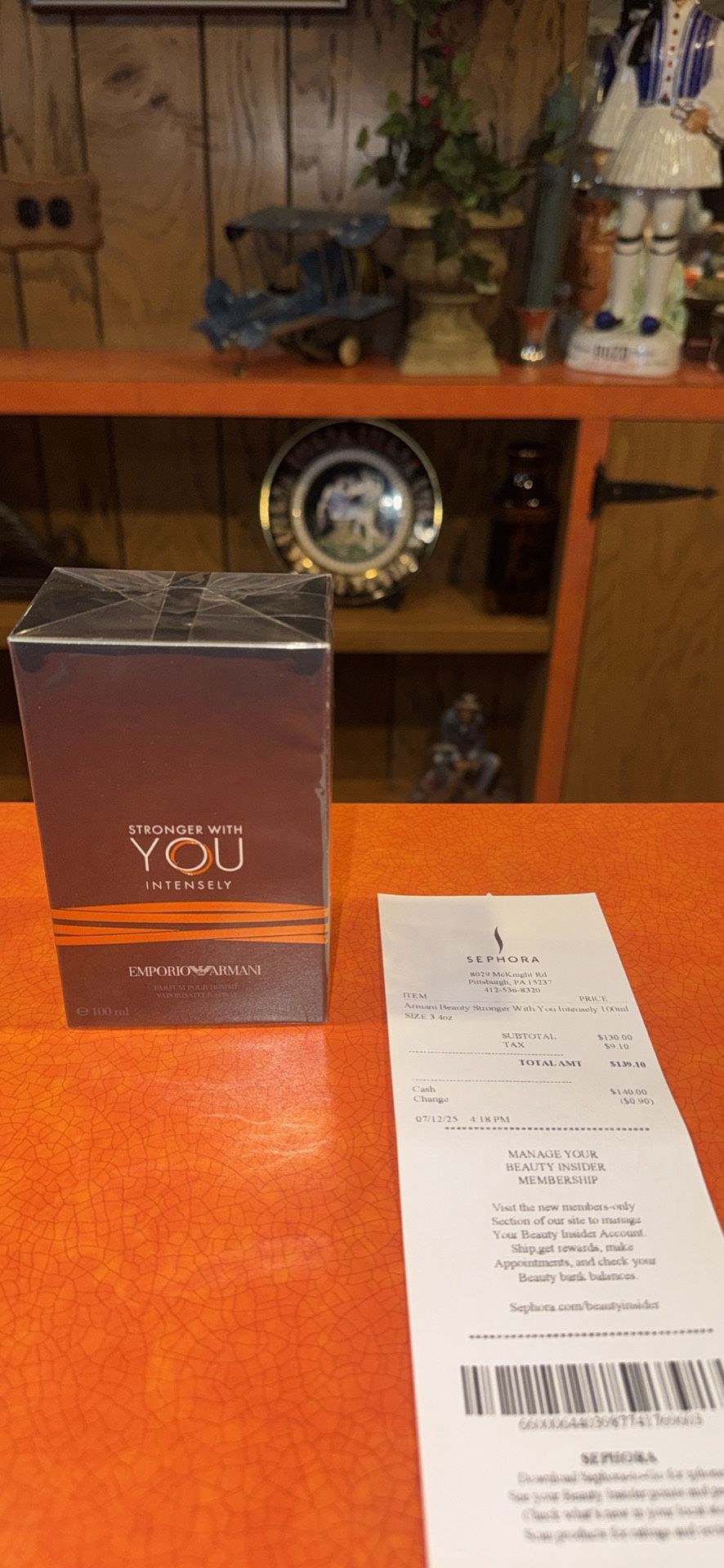 Emporio Armani Stronger With You Intensely EDP 100ml / 3.3 oz | Men's Sweet Spiced Vanilla Fragrance