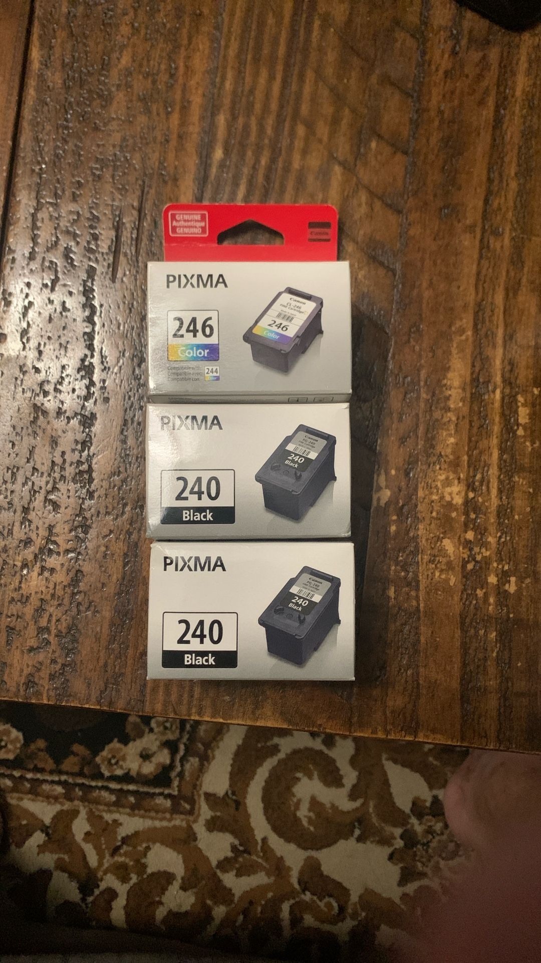 Cannon Pixma 246 Color And 240 Black Ink