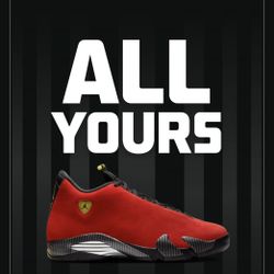 Jordan 14 Ferrari Size 9 