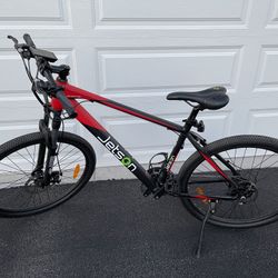 Jetson Adventure Electric Mountain Bike EBike Red Black for Sale in