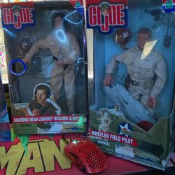 baseball football basketball toys all in boxes and bobbleheads and gi joe toys