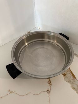 Vintage RENA WARE 9 1/2” Skillet Frying Pan 3 Ply 18-8 Stainless Steel USA ( no lid )