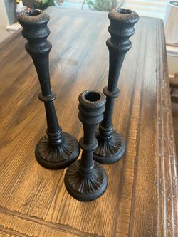 Cast Iron Candle Holder