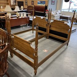 Wood Ethan Allen Twin Bed (in Store)