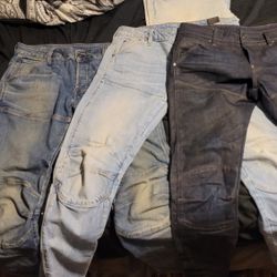 G Star Slim Fit Jeans Size 30-31 $60 a Pair