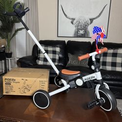 New Ridego 5 in 1 Toddler Tricycle