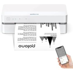 Thermal Printer, 2.4 GHz WiFi Inkless Printer Supports 8.5" x 11" US Letter Size Thermal Paper