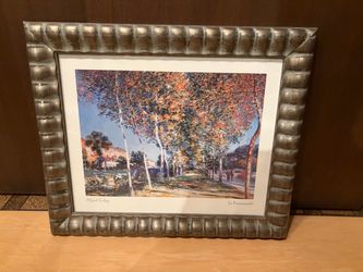 Alfred Sisley 'La Promenade' Framed Art Print