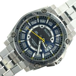 Bulova Men’s Precisionist 96B131 Stainless Steel Watch Black Dial 300m (184499-1)