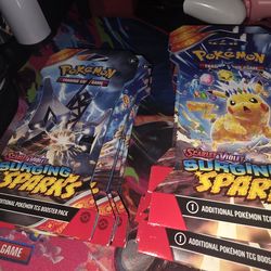 Pokemon day boxed and surging spark packs