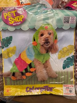 Pet caterpillar outfit size small or medium