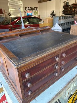 Antique Large Spool Cabinet 