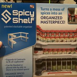 NIB Sealed Spice Rack Stackable Organizer 