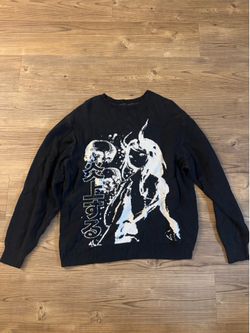 Anime girl black sweater Large