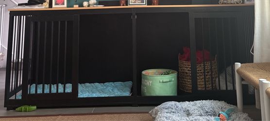 Large furniture dog crate