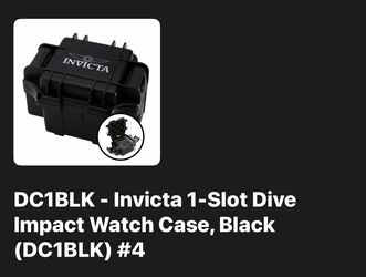 Invicta 1-Slot Dive Impact Watch Case Black