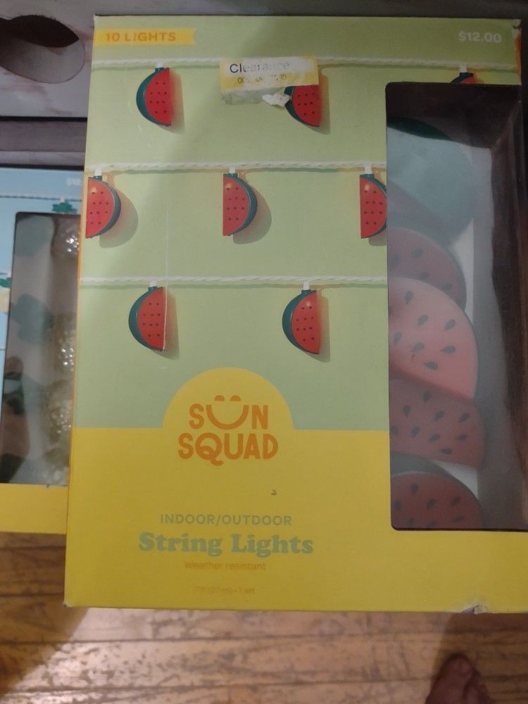New In Box Sun squad String Lights