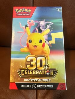 Pokémon TCG 30th Celebration Booster Bundle 6 Packs NEW Factory Sealed