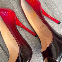 Christian Louboutin Peep-Toe Heels — Worn Only Indoors (Like New)