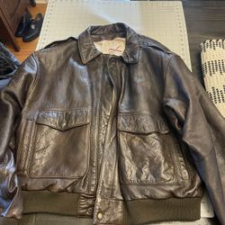 Leather Bomber Jacket