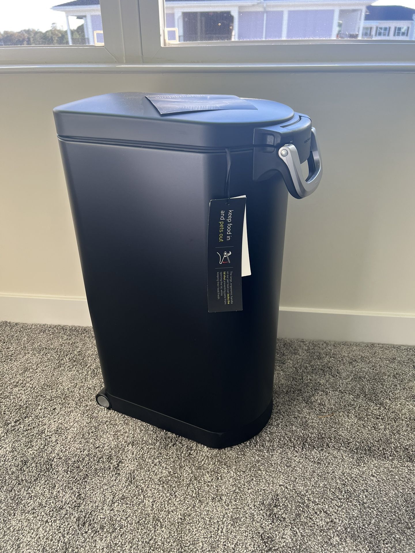 Simplehuman XL matte Black Pet Food Storage Can