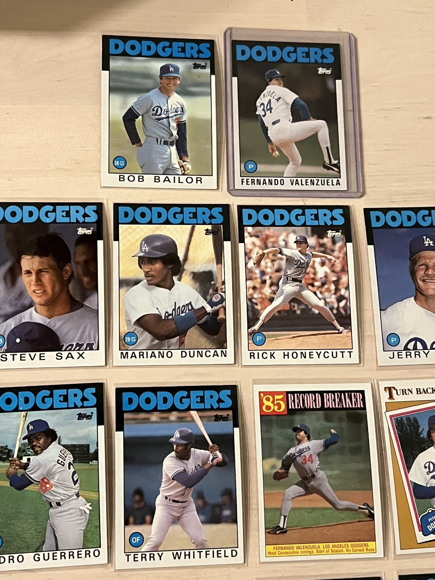 Topps Dodgers Baseball Cards