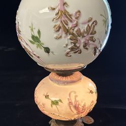 Antique “Gone With The Wind” Oil Conversion Lamp